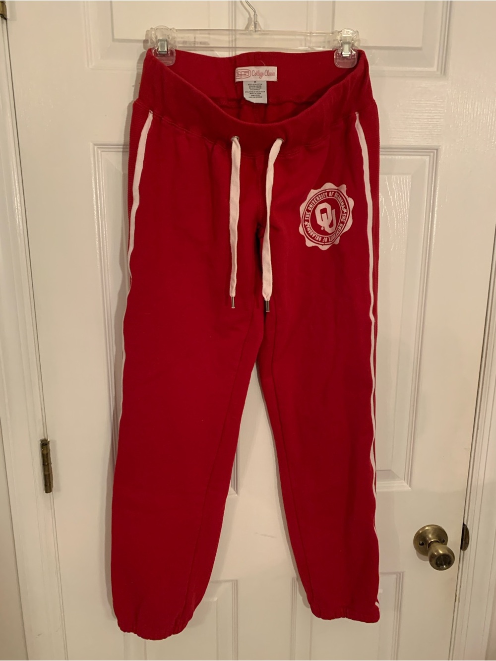 Oklahoma Sooners Red College Classics Sweatpants Joggers M